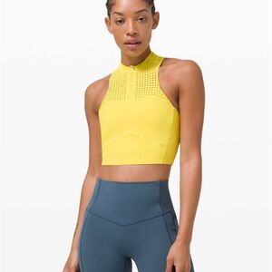 Lululemon Unleash Strength Bra *Medium Support, B/C Cup Yellow Serpentine
